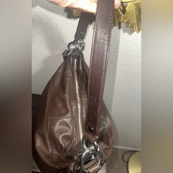 Coach Zoe Hobo Brown Shoulder Handbag - Picture 2 of 8